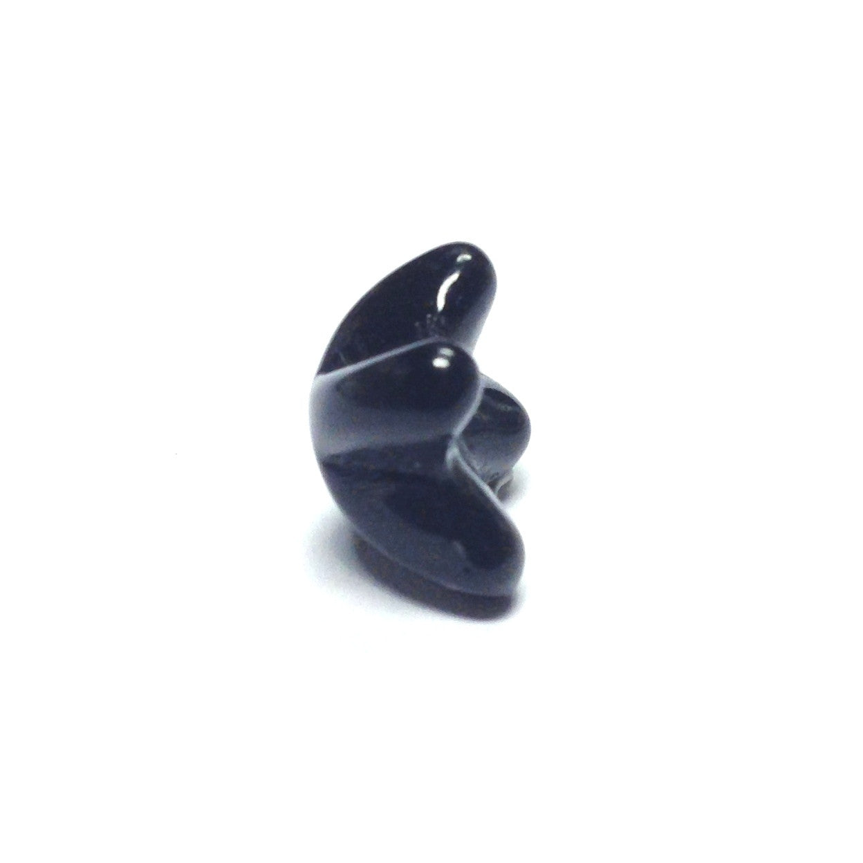 13MM Black Fluted Glass Cap (36 pieces)
