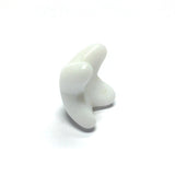 13MM White Fluted Glass Cap (36 pieces)