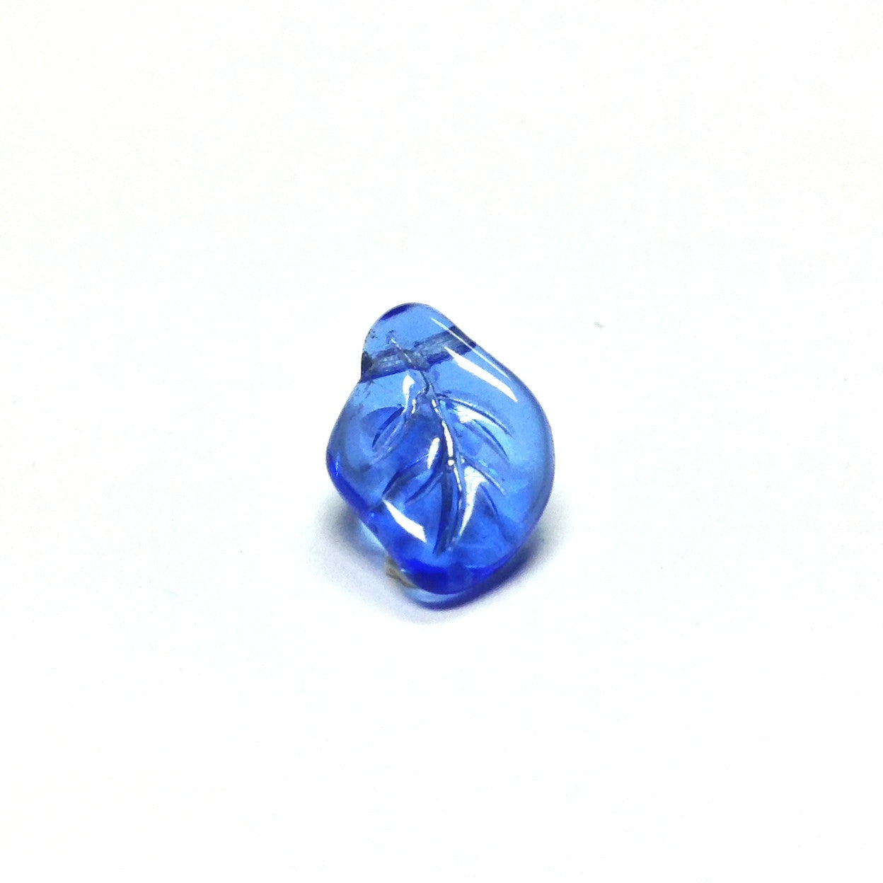 Sapphire Blue Small Glass Leaf (72 pieces)