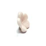 13MM Pink Glass Flower Cap (100 pieces)