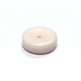 13MM Opaque Pink Glass Rondel Bead (72 pieces)