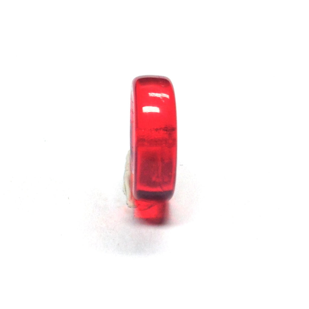 8MM Ruby Red Glass Rondel Bead (144 pieces)