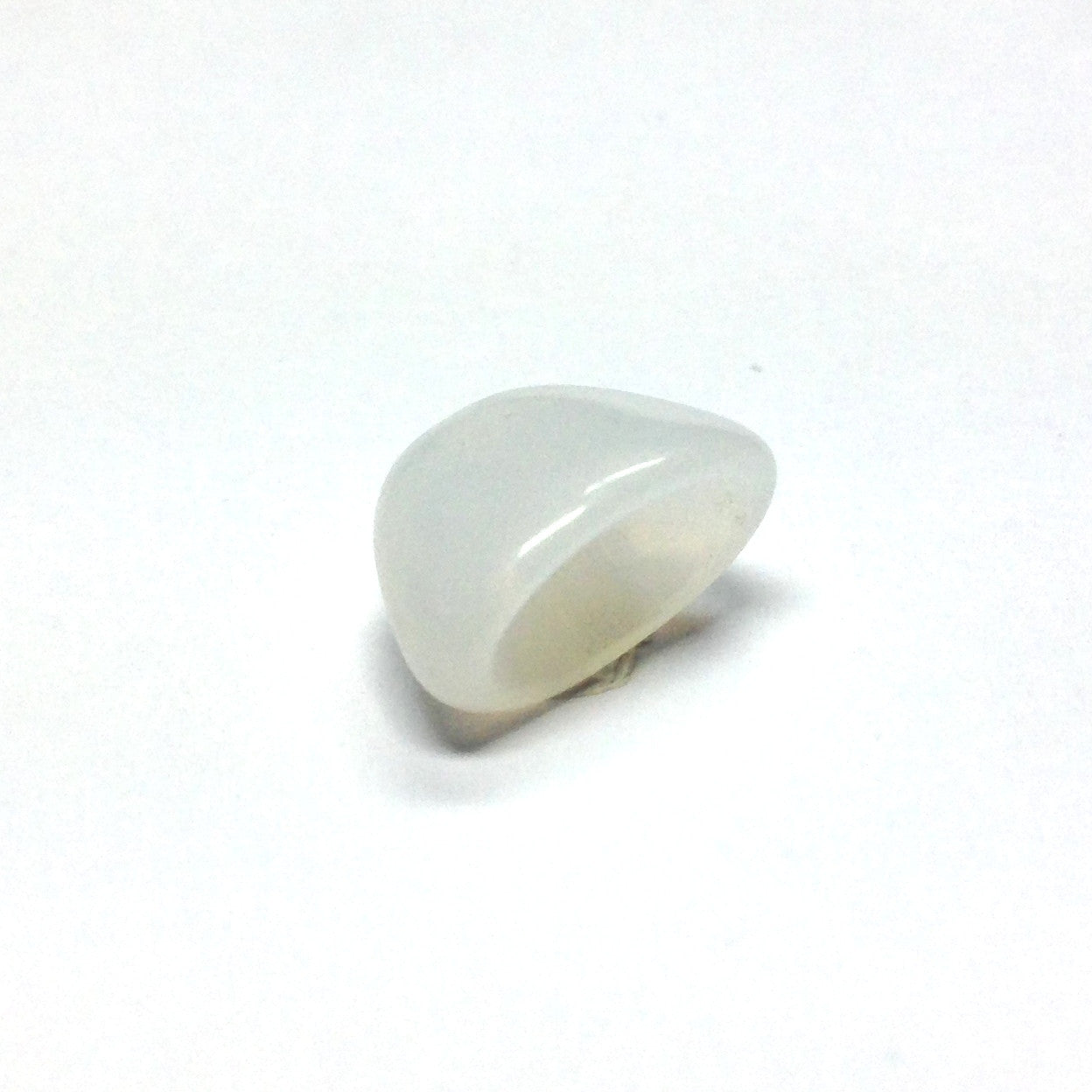 12X7MM Alabaster Glass Flat Cap (72 pieces)