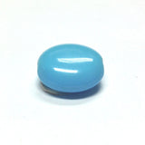 14MM Blue Turq.Glass Disc Bead (72 pieces)