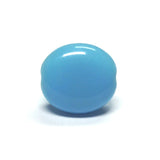 14MM Blue Turq.Glass Disc Bead (72 pieces)