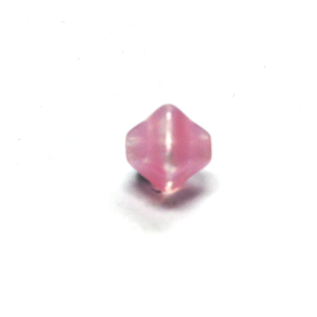 8MM Pink Glass Pyramid Bead (72 pieces)
