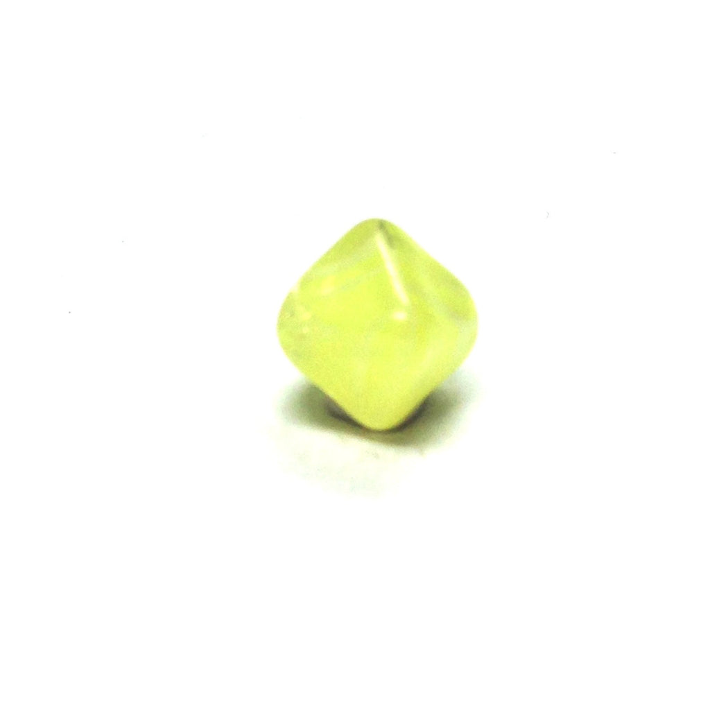 8MM Yellow Glass Pyramid Bead (72 pieces)