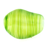 15X10MM Green Swirl Glass Bead (72 pieces)