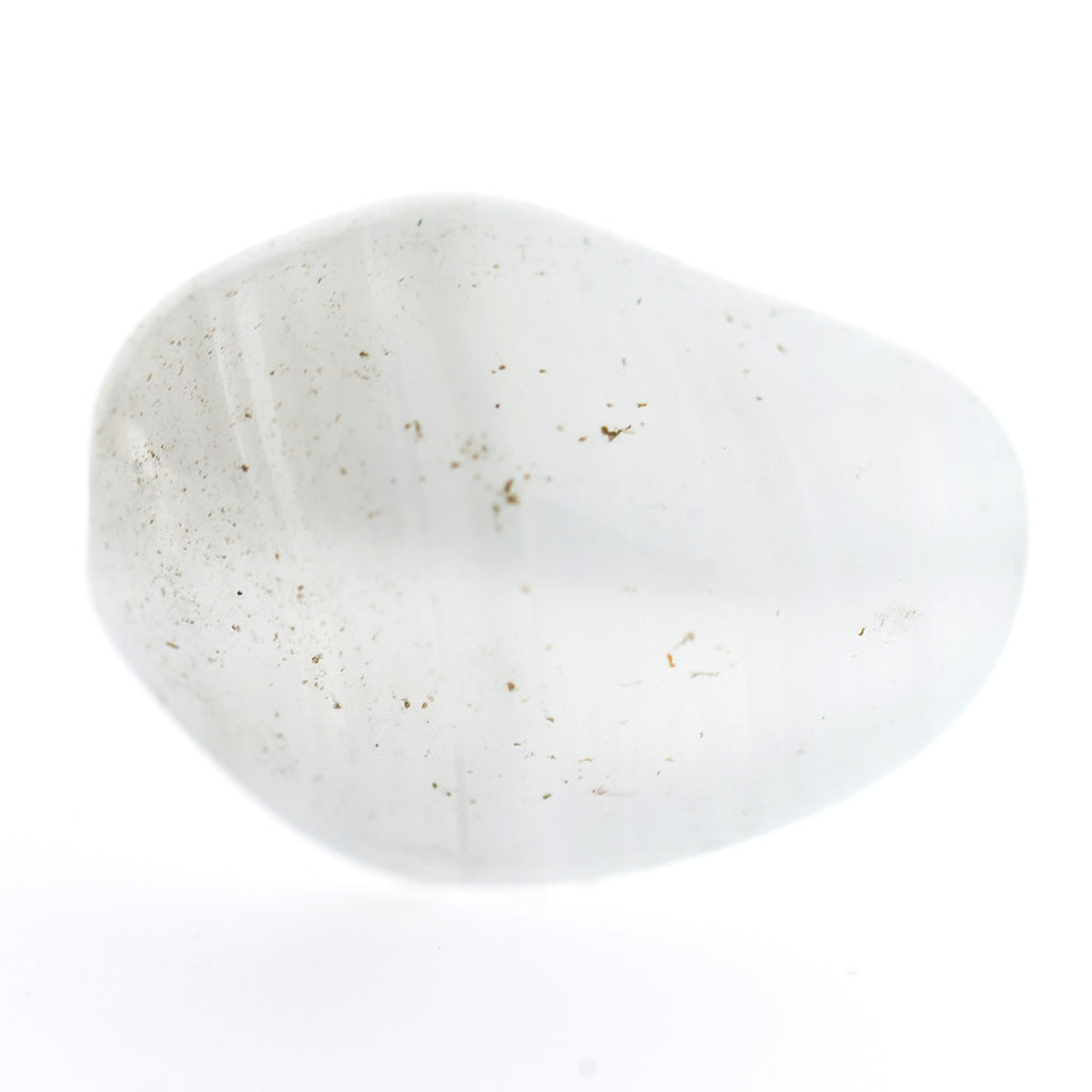 15X10MM White Swirl Glass Bead (72 pieces)
