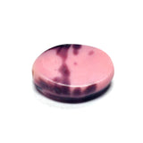 16X13MM Pink/Black Glass Bead (24 pieces)