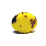16X13MM Yellow/Black Glass Bead (24 pieces)