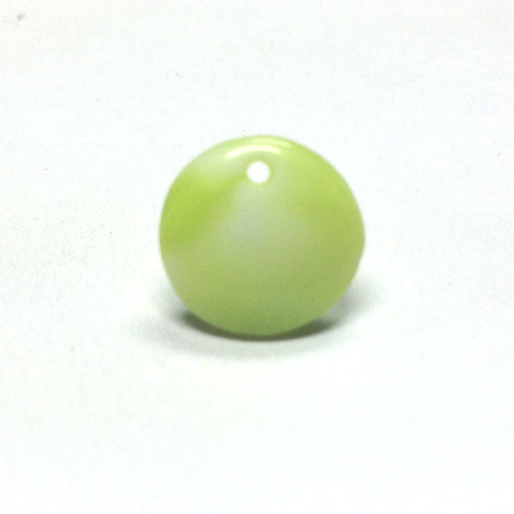 8MM Green Glass Disc Drop (72 pieces)