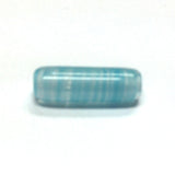 14X5MM Aqua Glass Tube Bead (36 pieces)