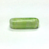 14X5MM Green Glass Tube Bead (36 pieces)