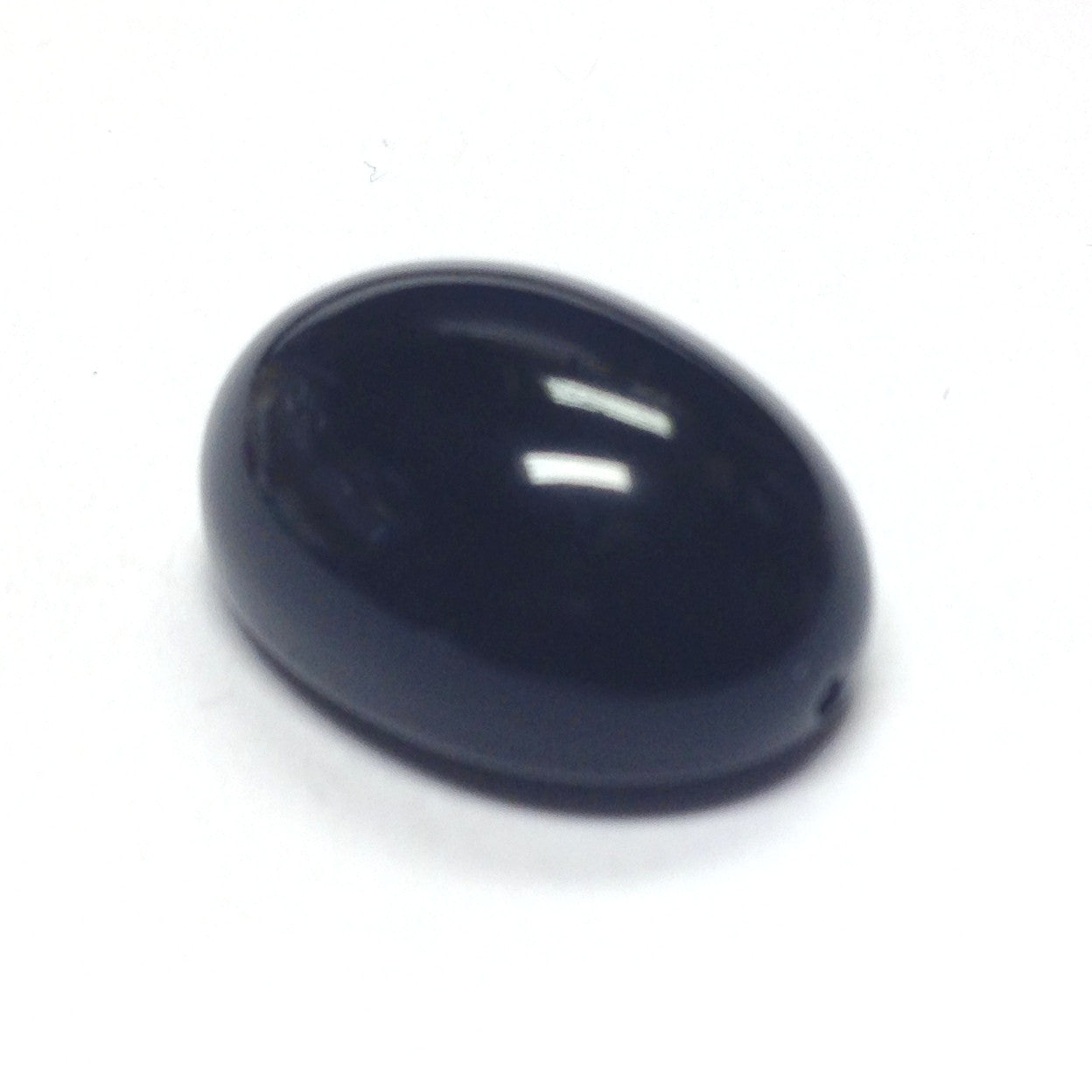 14X10MM Black Oval Flatback Bead (72 pieces)