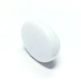 18X13MM White Oval Flatback Bead (36 pieces)