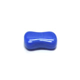 Blue Glass "Dogbone" Bead (100 pieces)