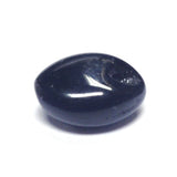 Black Flat Glass Bead w/Hole (36 pieces)