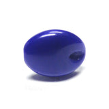 Navy Blue Flat Glass Bead w/Hole (36 pieces)