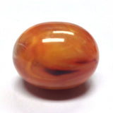 32X25MM Amber Oval Bead (12 pieces)