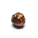 10MM Brown Fancy Faceted Bead (200 pieces)