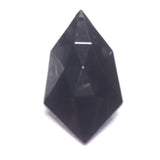 38X20MM Black Faceted Drop (24 pieces)