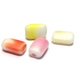 8X6MM Mat Yellow Glass Rectangle Bead (144 pieces)