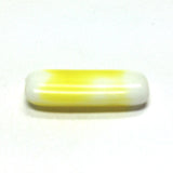 18X7MM Yellow Glass Rectangle Bead (72 pieces)