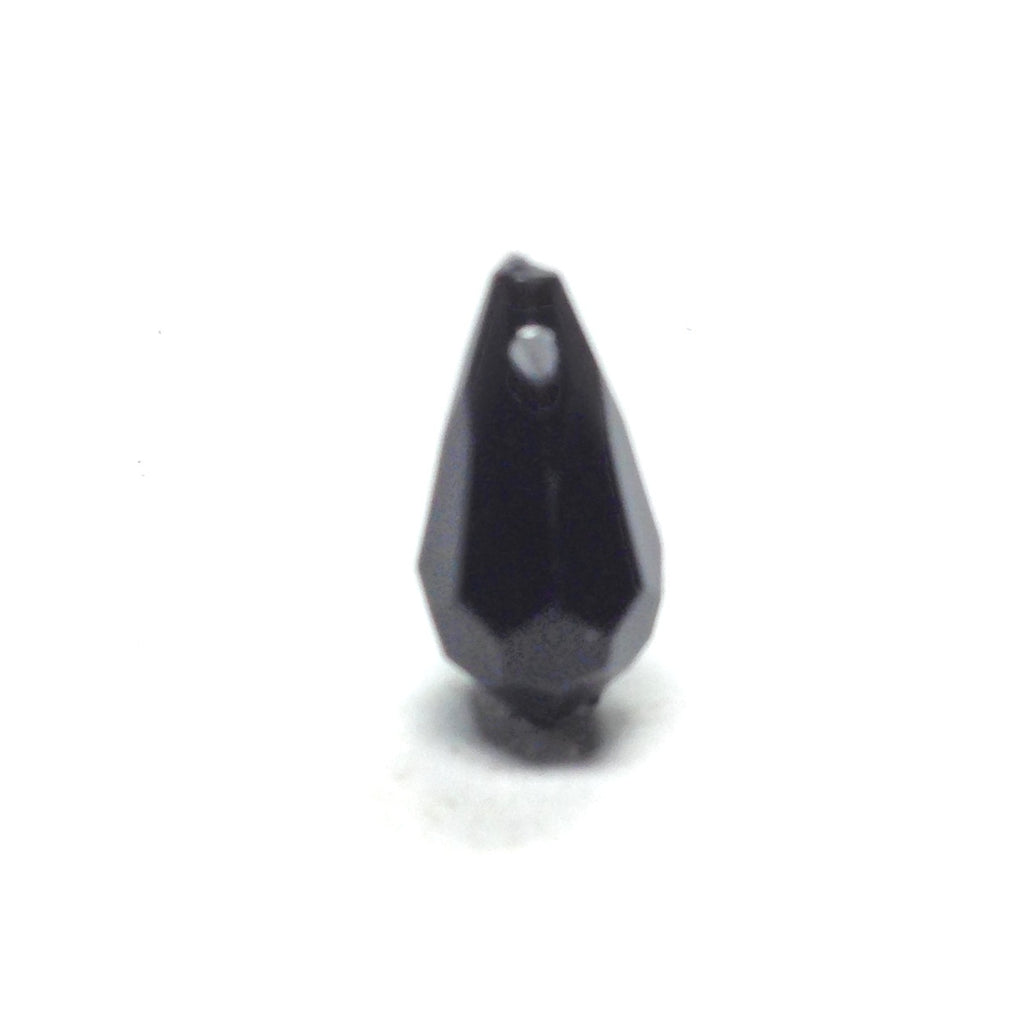 13X7MM Black Faceted Drop (300 pieces)