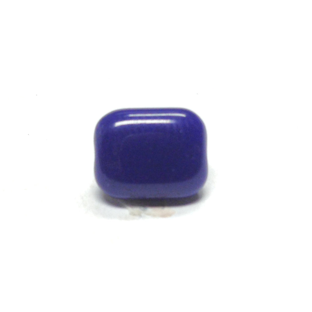 10X8MM Navy Glass Rectangle Bead (72 pieces)