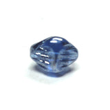 15MM Sapphire Blue Lustered Glass Nugget Bead (36 pieces)