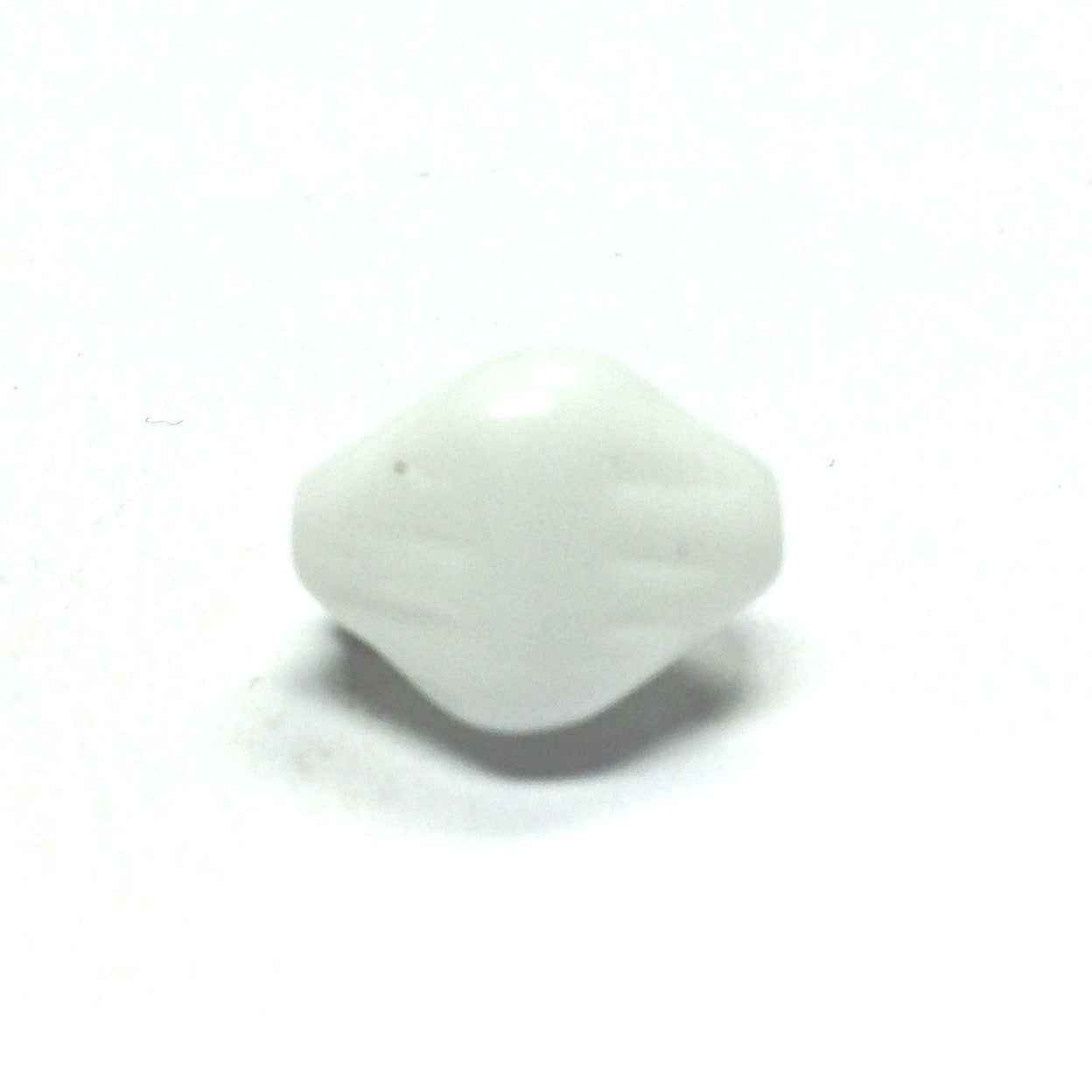 7MM White Glass Nugget Bead (144 pieces)
