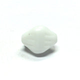 12MM White Glass Nugget Bead (72 pieces)