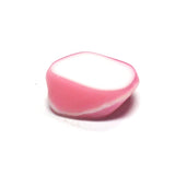 15X13MM Pink/White Glass Bead (72 pieces)