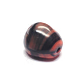 10X9MM Blk/Rust Fancy Glass Bead (36 pieces)
