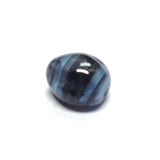 13X12MM Blue/Black Fancy Glass Bead (36 pieces)