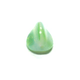 11MM Green 3-Sided Givre Bead (36 pieces)