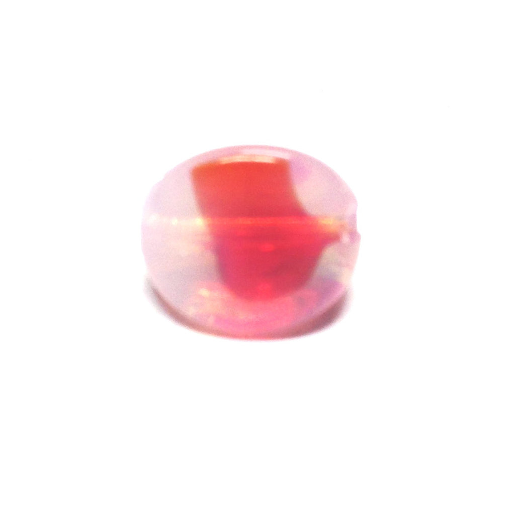 11MM Ruby Red 3-Sided Givre Bead (36 pieces)