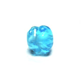9MM Aqua Glass Givre Nugget Bead (72 pieces)