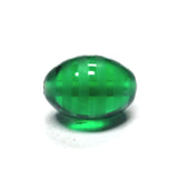 18X13MM Emerald Green Glass Bead (12 pieces)