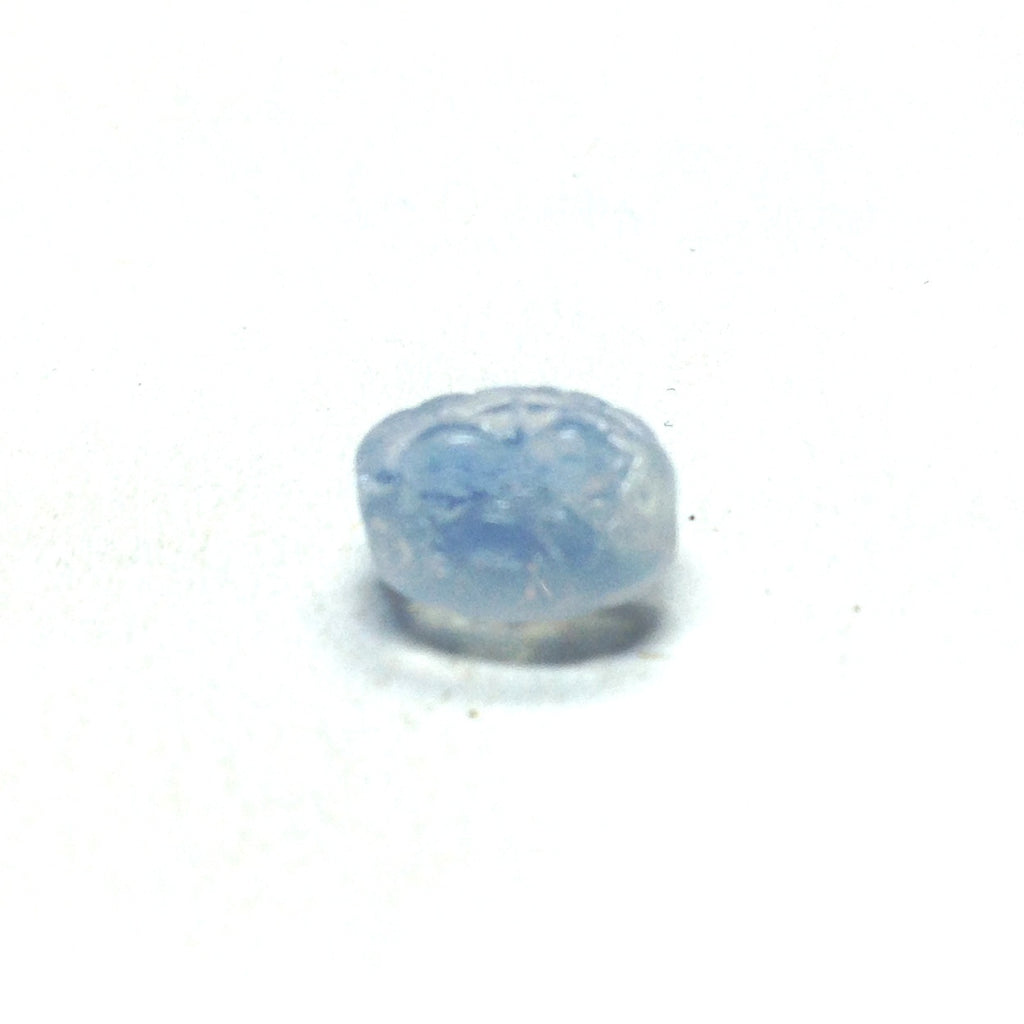 9X7MM Lt.Blue Glass Oval Bead (144 pieces)