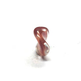 11MM Carnelian Glass Wavy Rondel Bead (144 pieces)