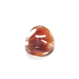 11MM Carnelian Glass Wavy Rondel Bead (144 pieces)