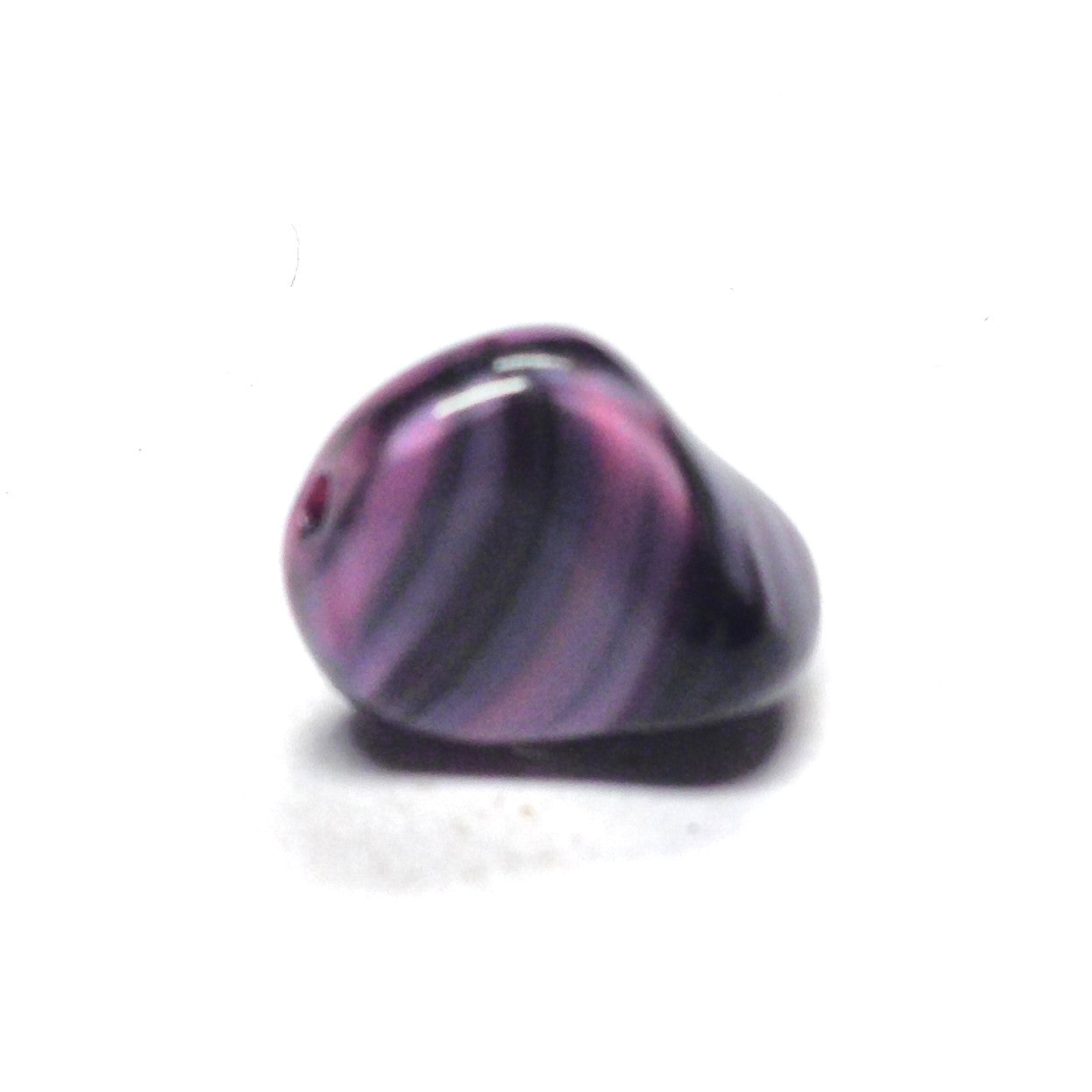14X17 Amethyst Glass Nugget Bead (36 pieces)