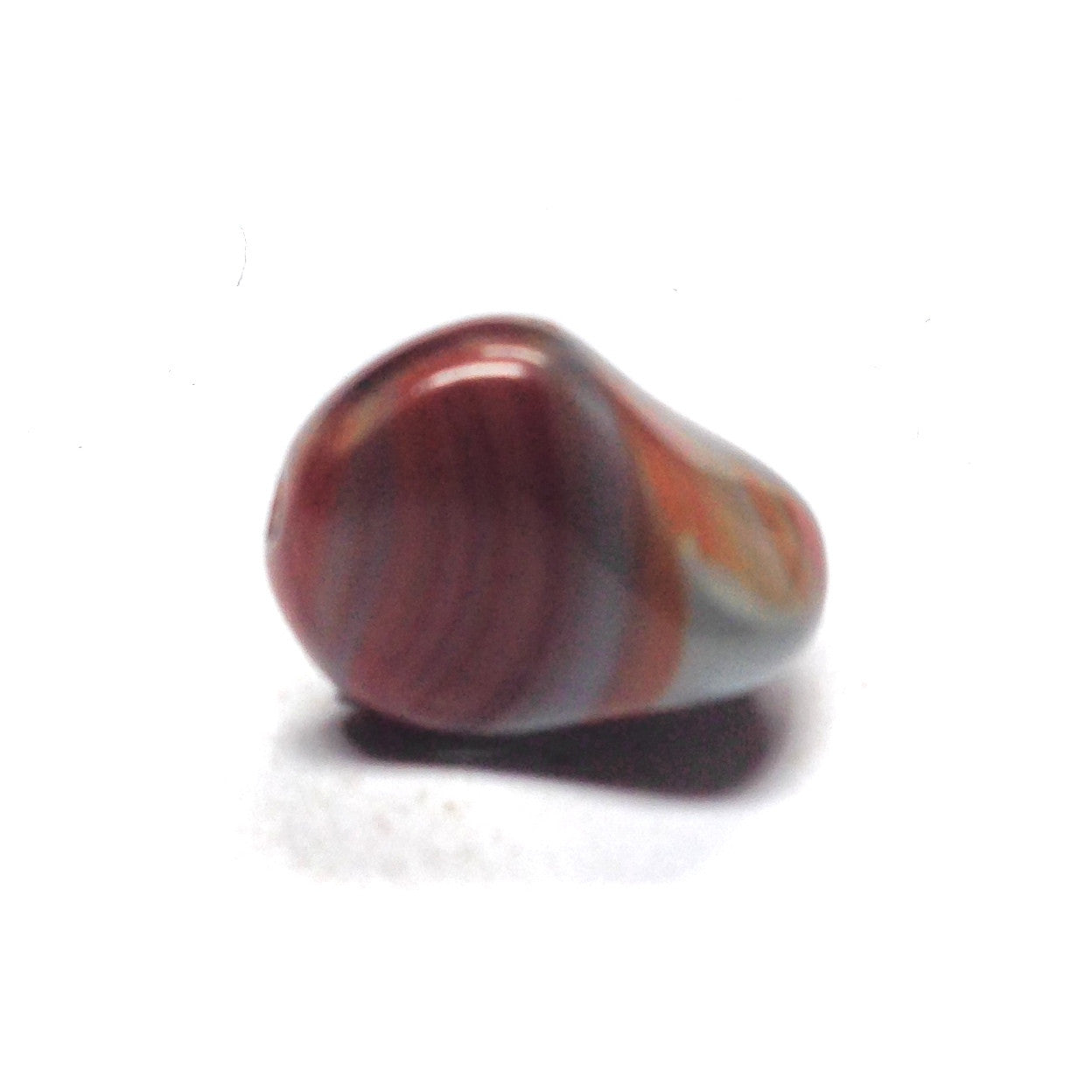 14X17 Rust/Brown Glass Nugget Bead (36 pieces)