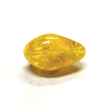 22X13MM Amber Crackle Pear Bead (36 pieces)