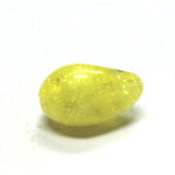 22X13MM Yellow Crackle Pear Bead (36 pieces)
