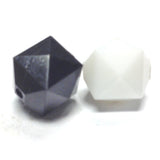 9X11MM Black Faceted Cube Bead (144 pieces)