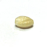 15X10MM Beige Glass Leaf Bead (36 pieces)