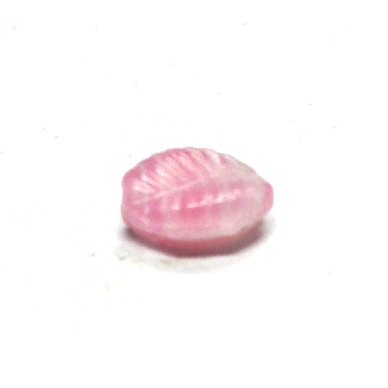 19X12MM Pink Glass Leaf Bead (36 pieces)